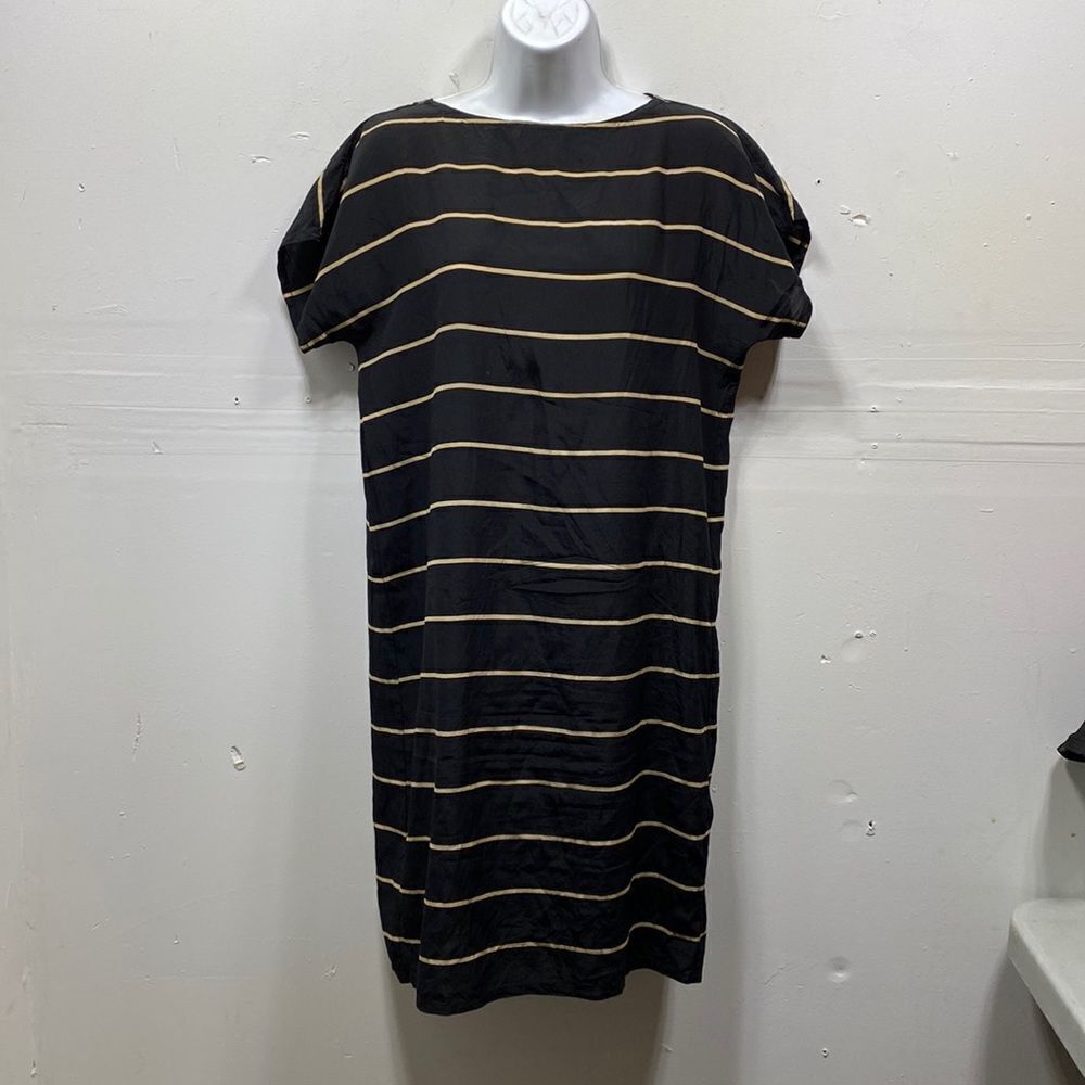 Michael Kors Silk Stripe Shift Dress XS